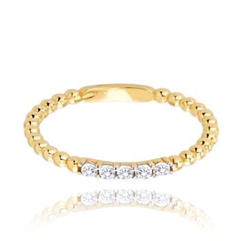 MINET Złoty pierścionek z białymi cyrkoniami Au 585/1000 rozm. 10 - 1,30g - Inna marka