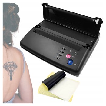 Mini Drukarka Termiczna A5 A4 Do Transferu Tatuaży Przenośna + 20 Arkuszy - Zakręcony Koszyk