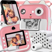 Mini Drukarka Termiczna Do Zdjęć Aparat Natychmiastowy + 22 Rolki Xl