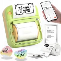 Mini drukarka termiczna etykiet samoprzylepnych aplikacja Bluetooth