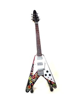 Mini gitara Jimi Hendrix z drewna mahoniowego - GiftDeco