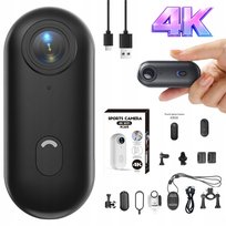 MINI KAMERA SPORTOWA WiFi Full HD 4K WODOODPORNA MAGNETYCZNA KĄT 140° PRO