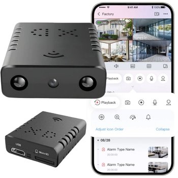 MINI KAMERA WIFI SZPIEGOWSKA UKRYTA ANDROID ZDALNY PODGLĄD CZUJNIK RUCHU - Inny producent