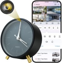 MINI KAMERA WIFI SZPIEGOWSKA UKRYTA W BUDZIKU ANDROID ZDALNY PODGLĄD
