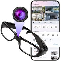 MINI KAMERA WIFI SZPIEGOWSKA UKRYTA W OKULARACH ANDROID PODGLĄD APLIKACJA