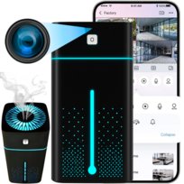 MINI KAMERA WIFI SZPIEGOWSKA W NAWILŻACZU CZUJNIK RUCHU PODGLĄD NA TELEFON