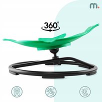 Mini karuzela dla dzieci Rybka – zielona, idealna do ogrodu lub domu