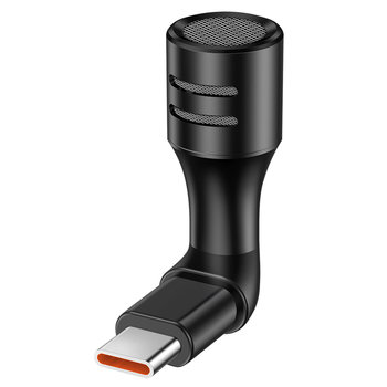 Mini mikrofon stereofoniczny z wtyczka USB-C, redukcja szumów i ultrakompaktowy — czarny - Avizar