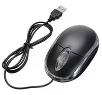 MINI MYSZKA OPTYCZNA Przewodowa USB Plug&Play czarna AK190 Aptel