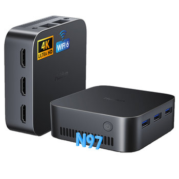 Mini PC Huidun H20 Intel Alder Lake N97 16GB LPDDR5 512GB SSD WiFi 6 Windows 11 Czarny - Blackview