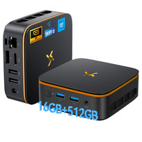 Mini PC Huidun H50 Intel N150 16GB DDR4 512GB SSD WiFi 6 Windows 11 Czarny