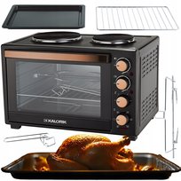 Mini PIEKARNIK 30L PŁYTY GRZEWCZE TERMOOBIEG ROŻEN obrotowy 3300W