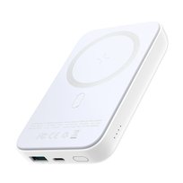 Mini Power Bank 10000Mah Magnetyczny Z Ładowarką Qc Pd Usb Usb-C Biały Joyroom JoyRoom