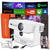 Mini Projektor Przenośny Rzutnik Android 14 WiFi 360 Full HD 4K do Telefonu