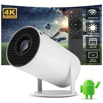 MINI Przenośny Projektor rzutnik HY300 z SMART TV BOX Anrdoid 11 WIFI