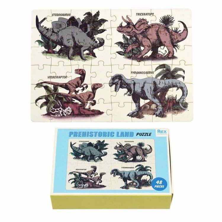 Фото - Розвивальна іграшка Mini Puzzle 48 elementów, Dinozaury, Rex London