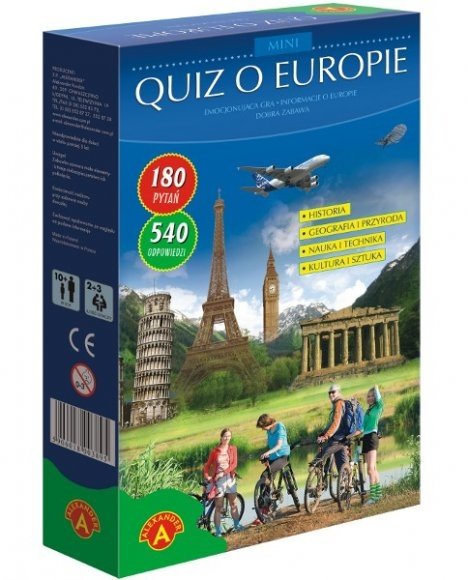 Zdjęcia - Gra planszowa Alexander Mini quiz o Europie, , 