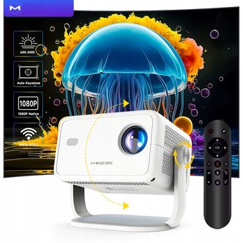MINI RZUTNIK PROJEKTOR ANDOIRD TV MAGCUBIC WIFI Keystone Focus 1080P 4K - Inny producent