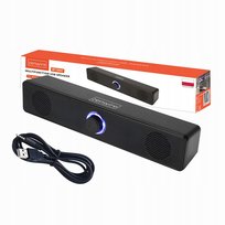 Mini Soundbar Głośniki Komputerowe 2.0 USB do Laptopa Komputera PC LED 18W Zenwire