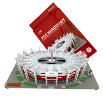 Mini stadion piłkarski - NARODOWY - Puzzle 3D 41 elementów