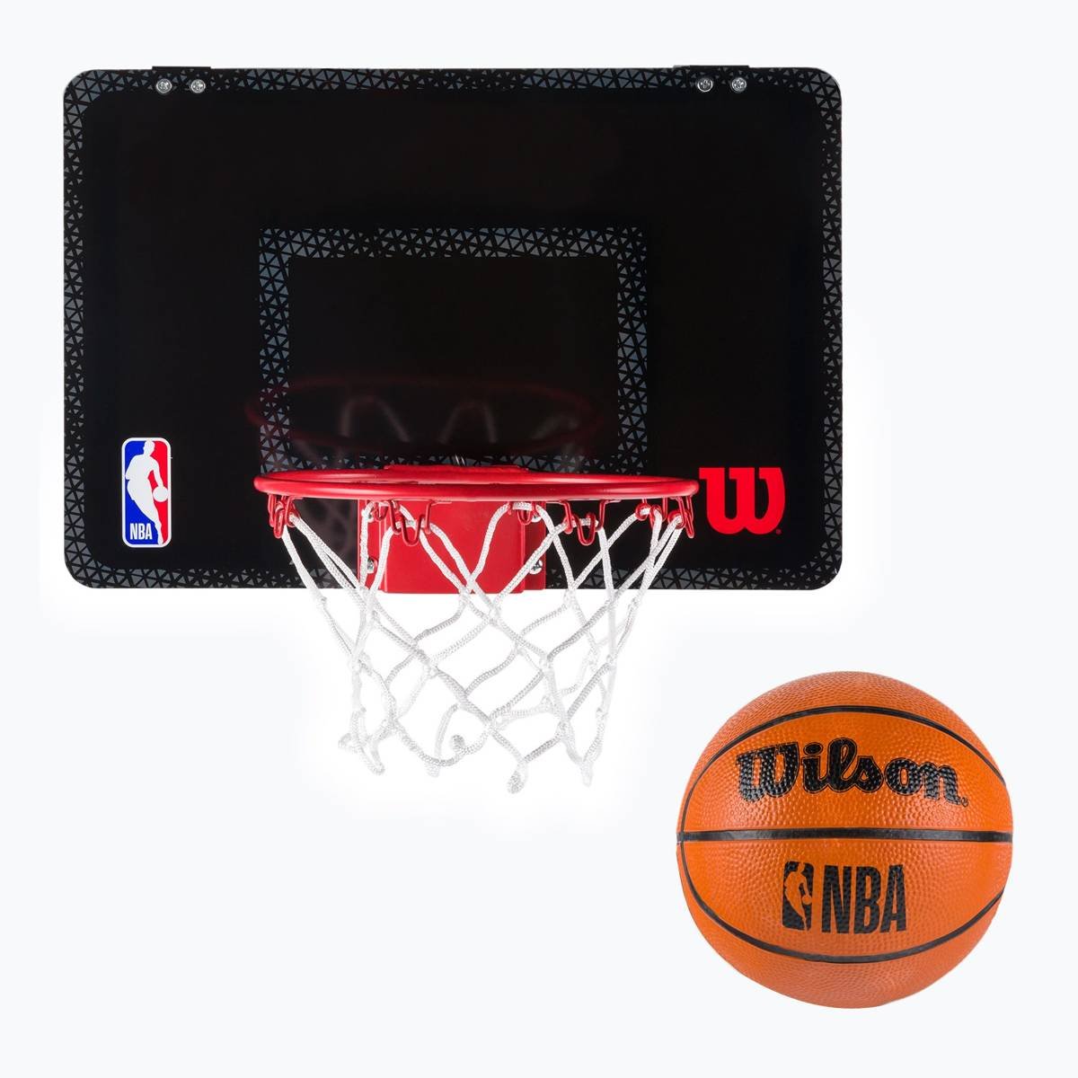 Фото - Баскетбольне кільце Wilson Mini tablica  NBA do koszykówki Forge Team Hoop czarna + piłka - WTB 