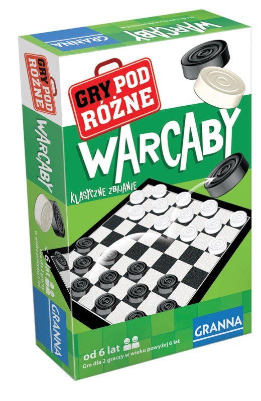 Mini warcaby, gra planszowa, GRANNA