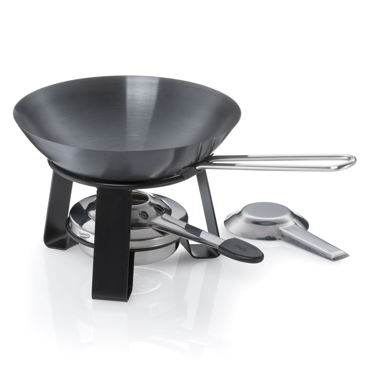Mini-wok z podgrzewaczem Kela Joy, stal, śred. 18 cm