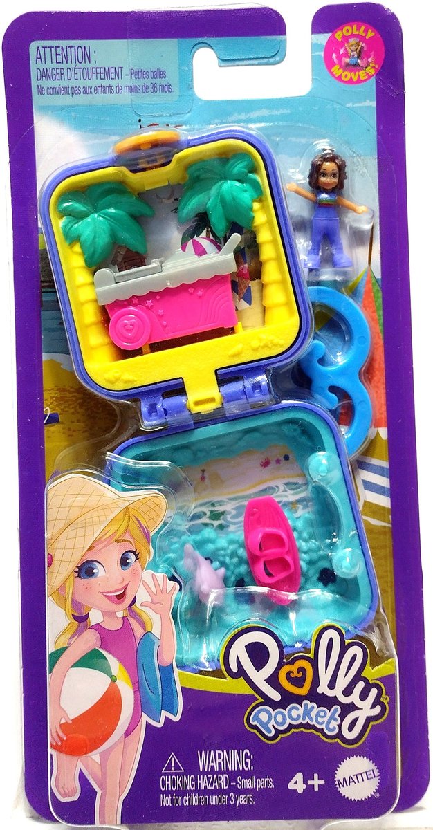 Zdjęcia - Figurka / zabawka transformująca Mattel Mini zestaw do zabawy Polly Pocket. Plaża 