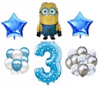 Mini Zestaw Minionki 3 Urodziny Balony DAVE - Inna marka