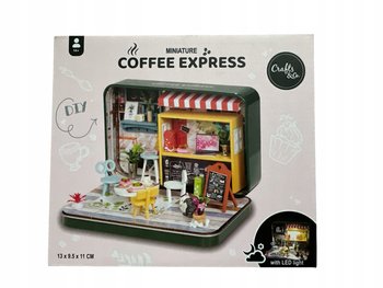 Miniaturowa Sceneria Diy Coffee Z Oświetleniem Led 3D W Metalowej Puszce - KARSTEN