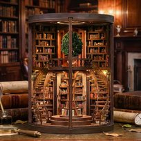 Miniaturowy domek Book Nook - Krąg starych ksiąg