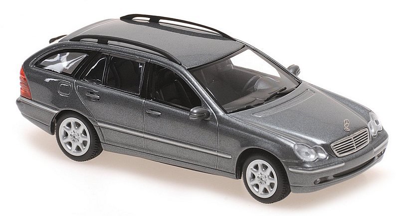 Voiture Miniature de Collection - MAXICHAMPS 1/43 - MERCEDES-BENZ Classe C ( S203) - Gris - Jeux - Jouets