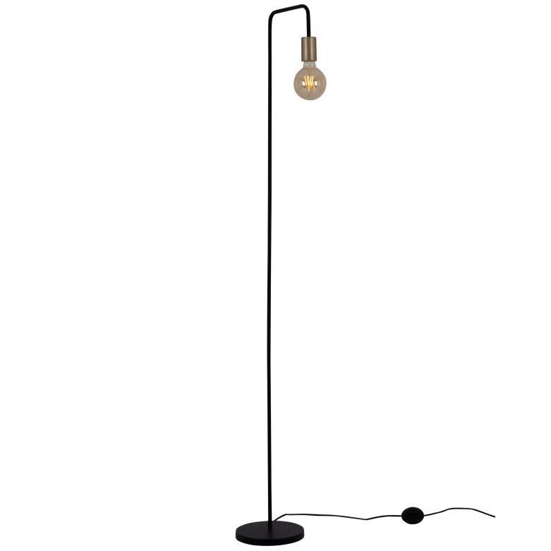Zdjęcia - Żyrandol / lampa Modo Minimalistyczna lampa podłogowa  stojąca do sypialni czarna 