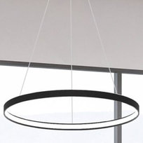 Minimalistyczna LAMPA wisząca CIRCLE LA0721/1-BK Zuma Line okrągła OPRAWA zwis LED 50W 3000K ring czarny