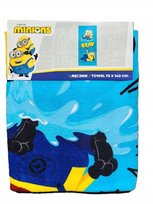 Minions Ręcznik plażowy 100% bawełna 70x140cm niebieski