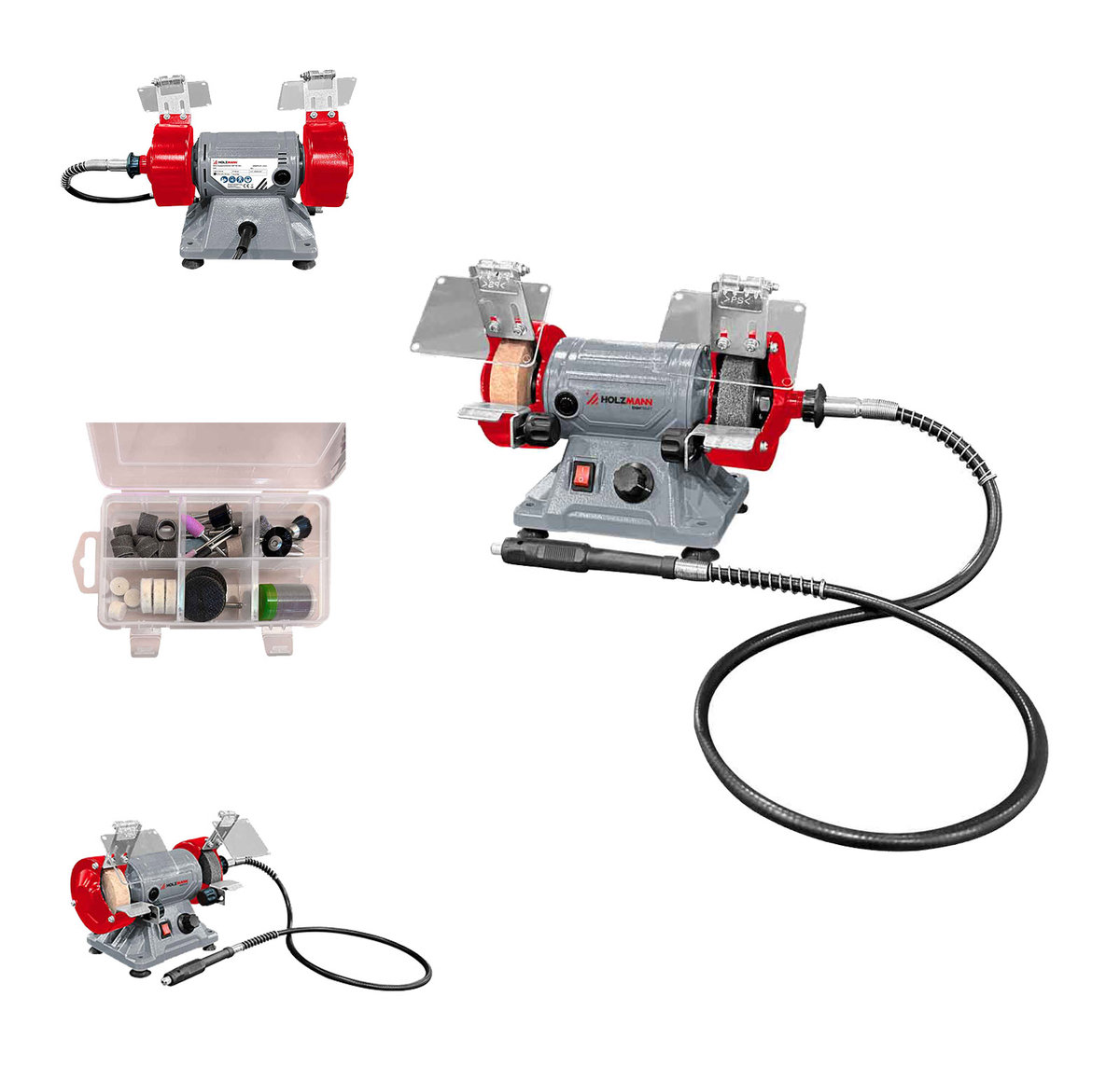 Miniszlifierka stołowa mini szlifierka przewodem elastycznym wielofunkcyjna DSM75SET