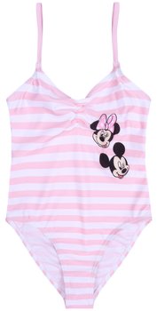 Minnie i Mickey Jednoczęściowy strój kąpielowy, biało-różowe paski - Disney