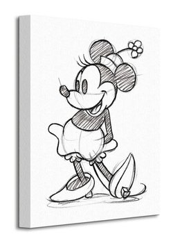 Minnie Mouse Sketched Single - obraz na płótnie - Art Group