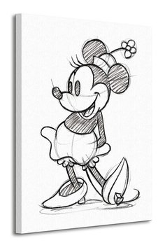 Minnie Mouse Sketched - Single - obraz na płótnie - Art Group