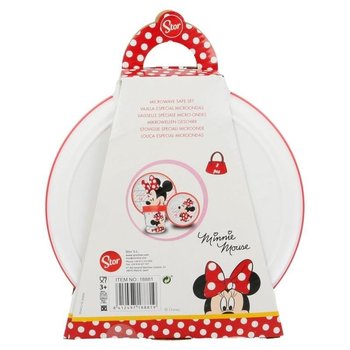 Minnie Mouse, Zestaw naczyń (Talerz, miska, kubek) - Disney