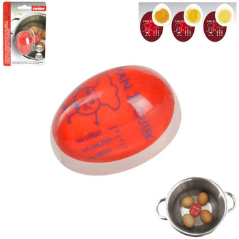 Minutnik do gotowania jajek ORION, czerwony, 6x4x4 cm - Orion