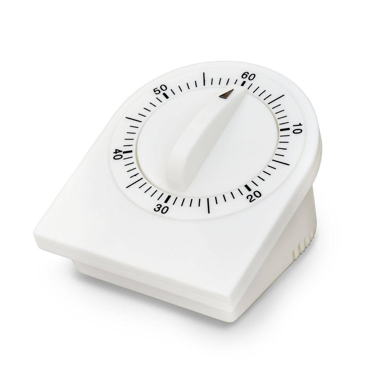Minutnik mechaniczny ADE, do 59 minut, 7,5 x 9,5 x 6,5 cm, biały