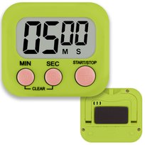 Minutnik Stoper Timer Kuchenny Na Lodówkę Magnes Cyfrowy Magnetyczny Lcd Zielony