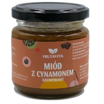 Miód kremowany z cynamonem 220 g - Frutavita