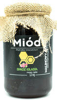 Miód Spadziowy Iglasty Jodła 1.2 kg - Duży Słój