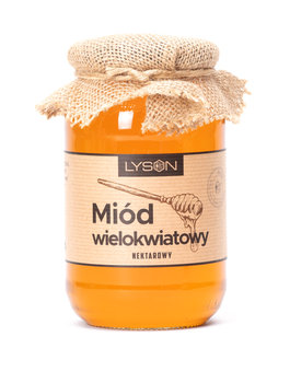 Miód wielokwiatowy 1,25 kg z beskidów  z pasieki - ŁYSOŃ