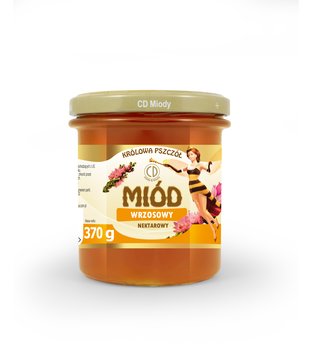 Miód wrzosowy - 370 g - CD Królowa Pszczół