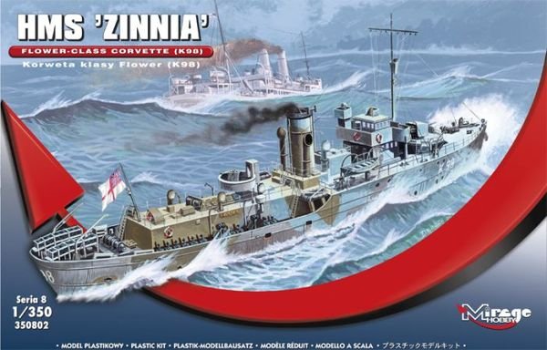 Фото - Збірна модель Mirage, HMS Zinnia Korweta Klasy Flower, Model do sklejania, 12+