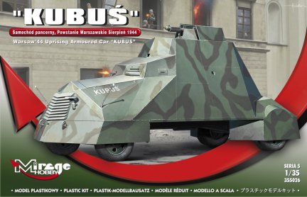 Mirage, Kubus sam.pancerny Powst. Warszaw, Model do sklejania, 14+