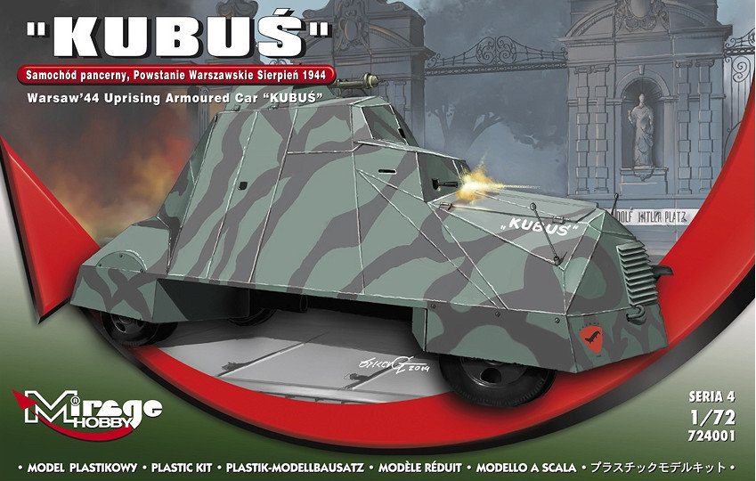 Mirage, Samochód pancerny Kubuś, Model do sklejania, 12+
